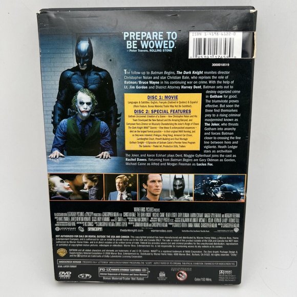 The Dark Knight (Two-Disc Special Edition) - DVD - Anthony Michael. F1 - Picture 2 of 5
